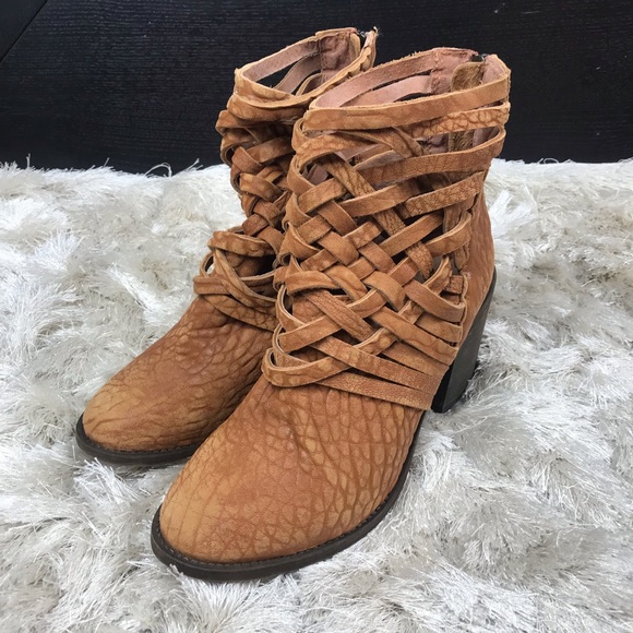 Free People Shoes - NWOT Distressed Free People Brown Leather Boots